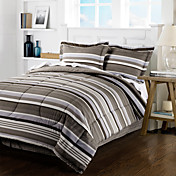 4 pièces - Modern Light Grey Stripe douillette