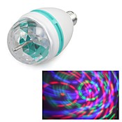 e27 couleur 3w RVB a mené la phase cristal la lumière de projecteur ampoule à effet de boule de disco magique dace party dj (110-240v)