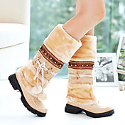 Women's Chunky Heel Comfort Mid-Calf Fahion Boots(More Colors)