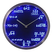 cadeau nc0461 classe de maths Algèbre Formule professeur de mathématiques au néon Horloge murale LED  