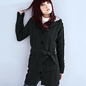 Liney Women's Hooded Check Sweater