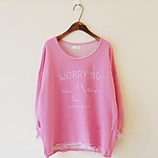 Women's Round Collar Loose Fashion Print Stitching Sweet Cape Sleeve Simple Coat