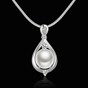 Lucky doll Women's 925 Silvering Pearl Necklace