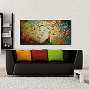 peinture à l'huile paysage arbre de vie avec toile peinte à la main sur canevas tendu