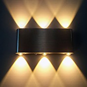 6W Modern Led Wall Light with Scattering Light Sci-fi Design 90-240v