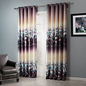 [XmasSale]Blackout Dreamlike Floral Clusters Curtain (Two Panels)
