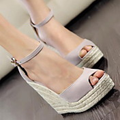 Suede Women's Wedge Heel Platform Sandals Shoes(More Colors)