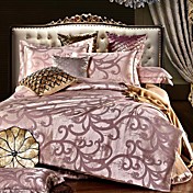 shuian® jeu de housse de couette, 4 pièce costume jacquard confort de tissu simples bedings modernes