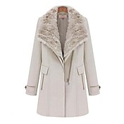 mode revers de femmes deux styles porter trench en laine