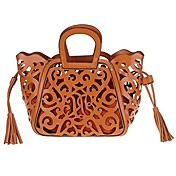 sculptées gland découpe cuir PU Fourre-tout de la femme