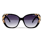 100% UV400 Women's Oversized Plastic Retro Sunglasses