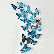 12Pcs Beautiful Stereo Multicolored Butterfly Wall Stickers