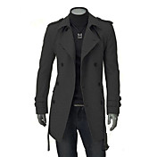 Fashio à manches longues de couleur unie manteau des hommes zj.sm