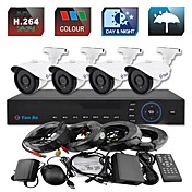 yanse 4ch 960H en temps réel couleur kit vidéosurveillance DVR IR caméra étanche système de caméras de sécurité 1000tvl 714cf04