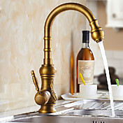 laiton style vintage 1 trou une main robinet de cuisine antique