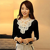 dentelle perlée moulante la chemise de la mode causual de Rita femmes