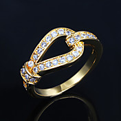 superbe placage d'or les anneaux de strass de femmes joa