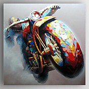 Oil Painting Modern Abstract  the Racing Driver Hand Painted Canvas with Stretched Frame