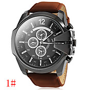 Peril Men's Leather band Analog Quartz Sports Watch(Assorted Colors)