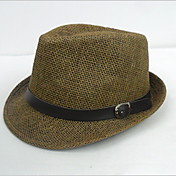 Men Casual Summer Straw Fedora Hat