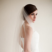 Wedding Veil One-tier Chapel Veils Cut Edge