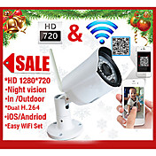 szsinocam® 720PH.264 Wireless IPCamera email alarmP2P ONVIF IR-Cut Night Vision MotionDetection Waterproof