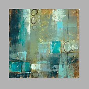 Blue Color Square Size Handmade Oil Painting