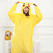 New Cosplay®Magic Pikachu Yellow Coral Fleece Kigurumi Pajamas (without Shoes)