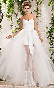 Robe de Mariée - Elégant & Luxueux - Trapèze/Princesse - Col en Cœur/Sans Bretelles - Ras du Sol (Tulle)