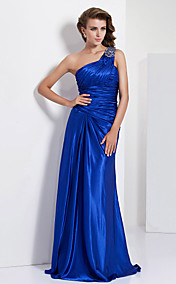 gaine / colonne une épaule-parole longueur charmeuse soirée / robe de bal