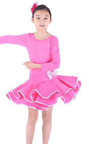 superbe viscose dancewear robe de danse latine pour les enfants des couleurs plus