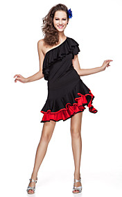 viscose femmes avec des volants haut de danse latine et jupe plus de couleurs