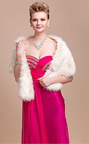 [XmasSale]superbe mariage fausse fourrure / occasion spéciale châle / enveloppement avec strass (plus de couleurs)