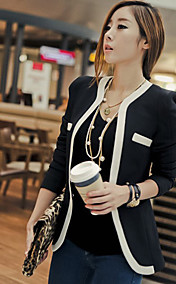 ts blazer mince avec des détails de la tuyauterie