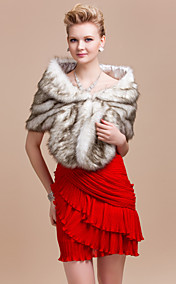 [XmasSale]Élégante de partie en fausse fourrure de renard / soirée / mariage châle / Wrap