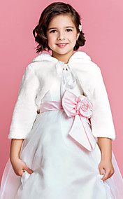 Flower Girl de soirée en fausse fourrure / Mariage veste / wrap