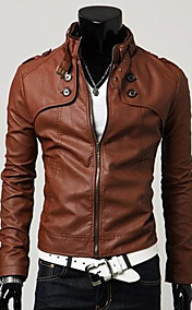 Unité centrale de stand de moto en cuir de manteau de vêtements pour hommes