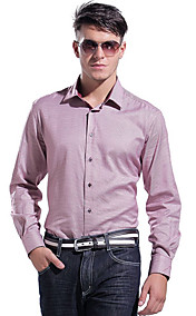 Causal chemise en coton à manches longues pour hommes d'affaires