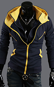 Les couleurs de contraste des hommes deux morceaux comme veste à capuche mince