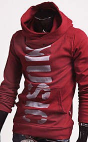Lettres de Fasion des hommes Imprimer Fleece Hoodie