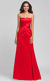  gaine / colonne sweetheart / pinceau train robe de demoiselle d'honneur