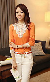 Cute Lace de femmes long T-shirt manches