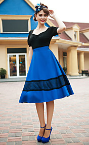 TS VINTAGE V profond robe d'oscillation du cou