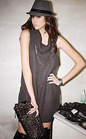 Side Cowl des femmes Relief Pull sexy