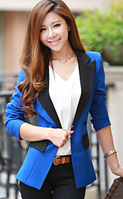 Contraste Femme Tailored Blazer Collar