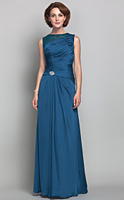 gaine / colonne bijou satin mère mousseline de soie de la robe de mariée (612470)