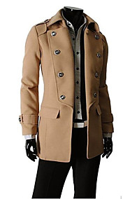Revers croisé Trench Coat Men