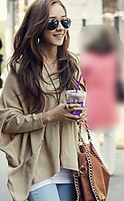 Double Side Cap manches Asym Hem chandail des femmes