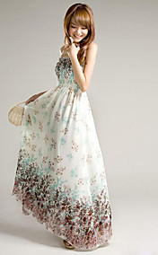 Floral Print Maxi Dress courroie des femmes