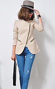Zipper Asym Hem Blousons